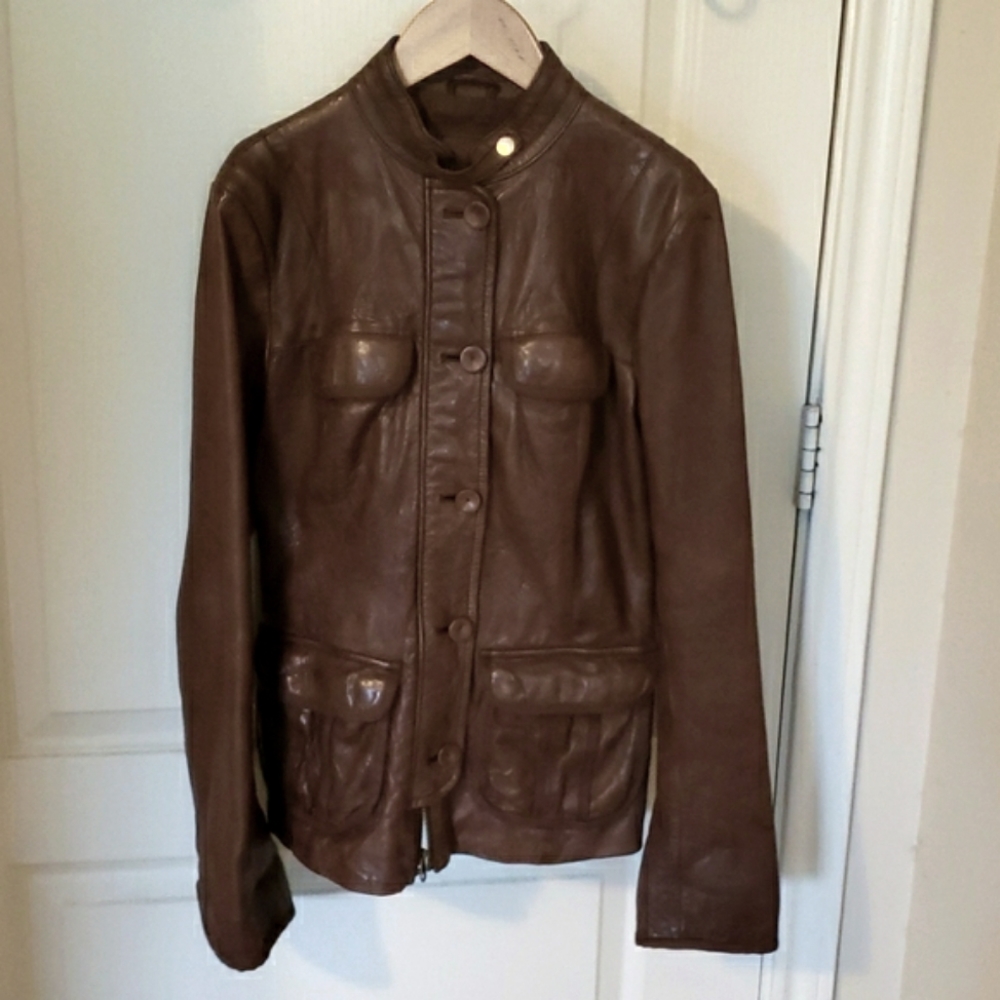 GAP Women's Leather Jacket Size XS